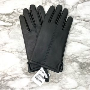 Nordstrom Men’s Leather Gloves Black Medium